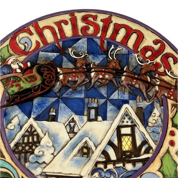 2010 Jim Shore Heartwood Creek Dash Away All Plate #4017641 Enesco Figurine - Picture 12 of 15